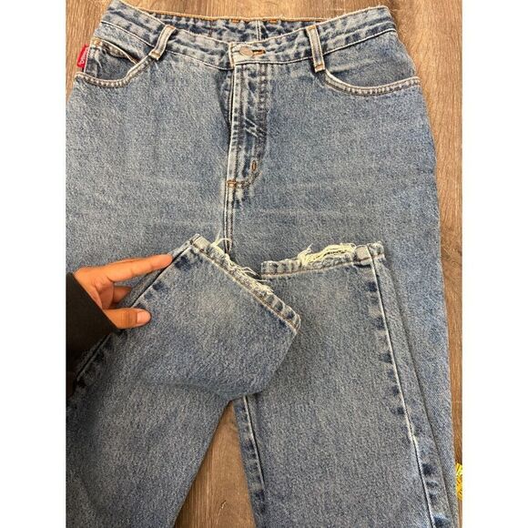 Vintage 90s BONGO high rise distressed slim fit jeans - Picture 5 of 8